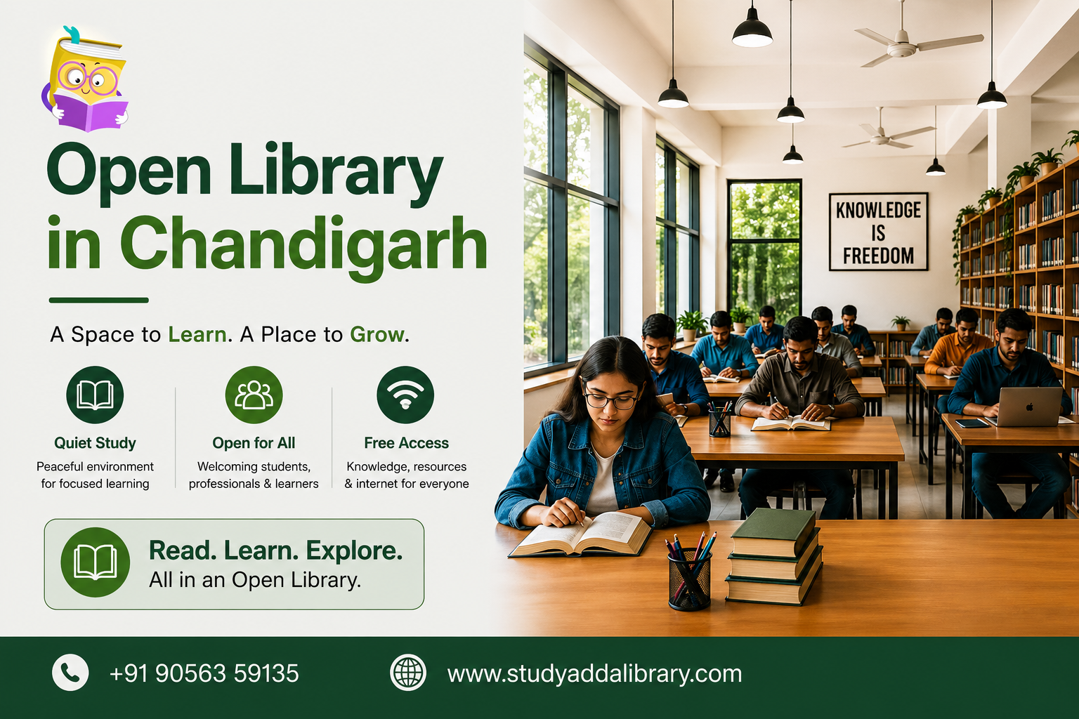 Open Library In Chandigarh