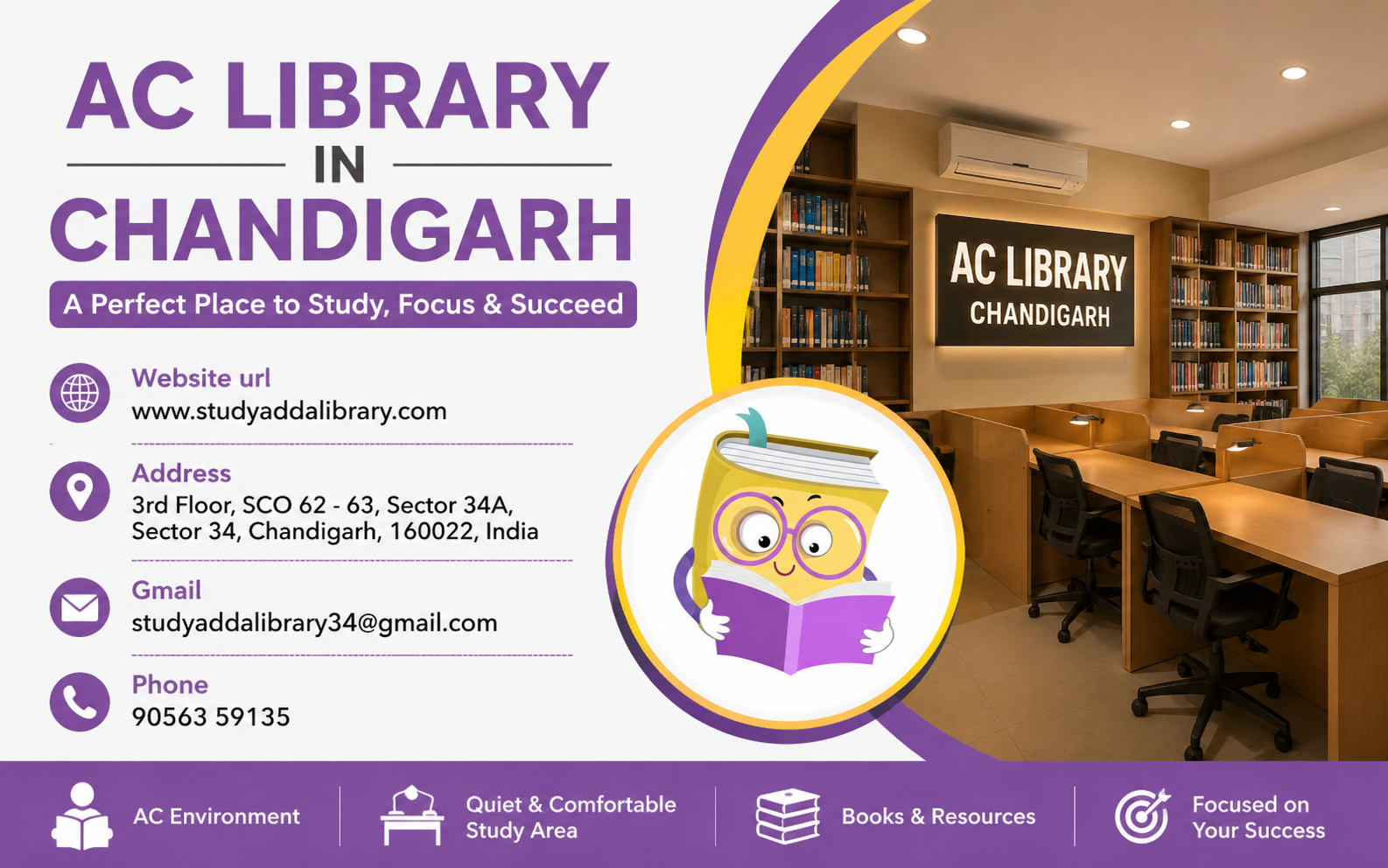 AC Library in Chandigarh
