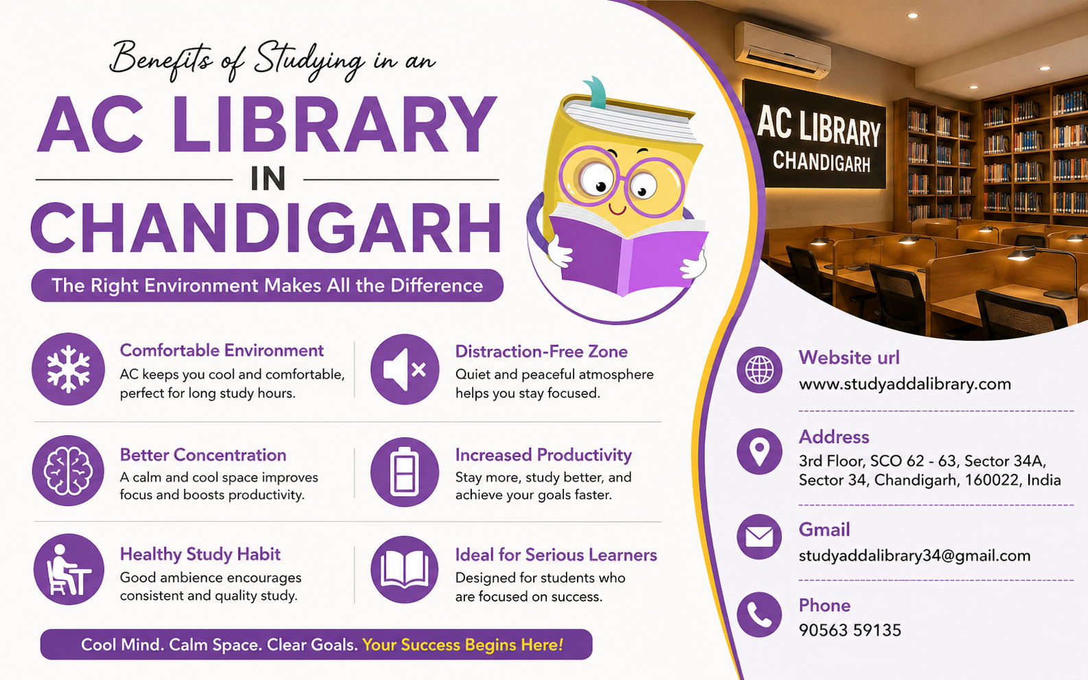 Benefits of Studying in an AC Library in Chandigarh