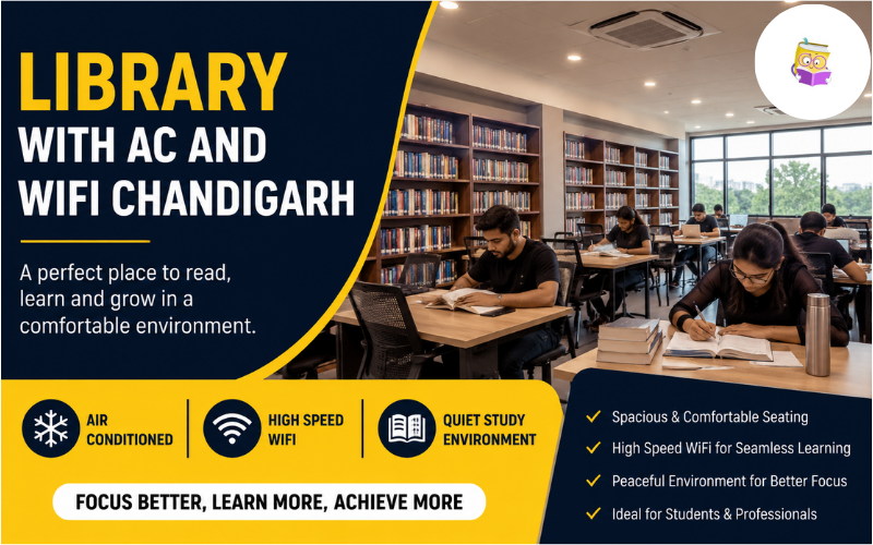 Library with AC and WiFi Chandigarh